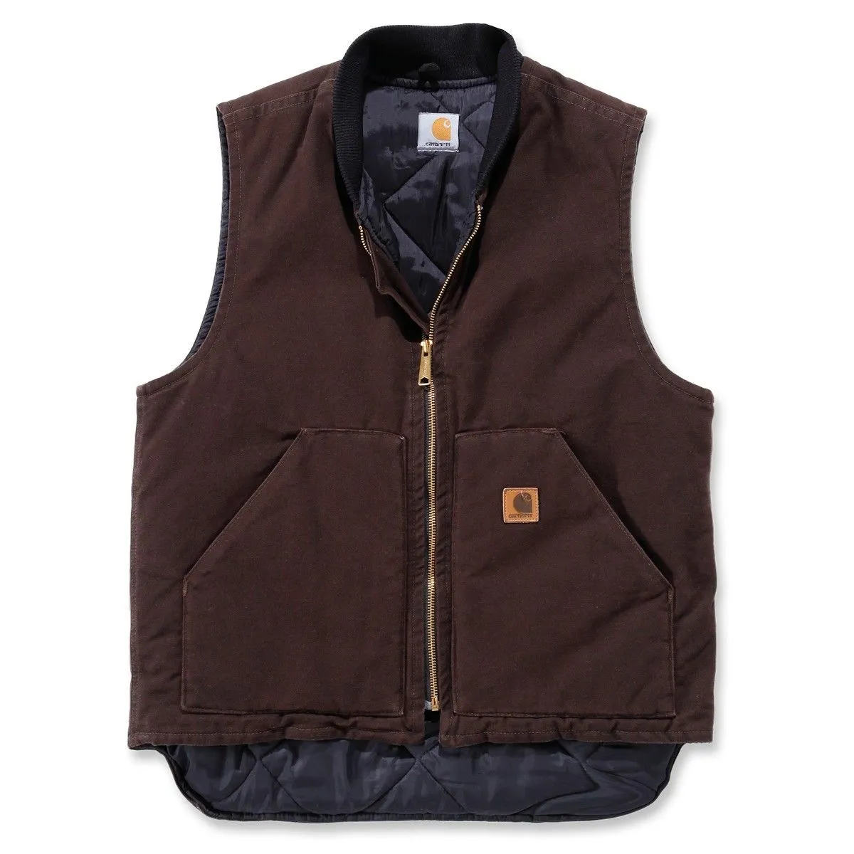 Carhartt&#x20;V02&#x20;Sandstone&#x20;Vest&#x20;Arctic&#x20;Quilt&#x20;Lined&#x20;-&#x20;Midnight