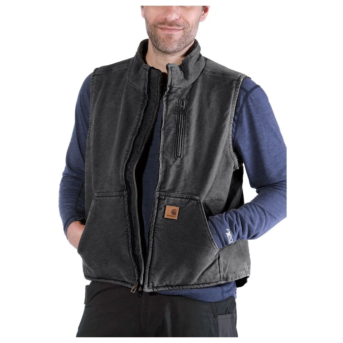 Carhartt&#x20;V33&#x20;Sale&#x3A;&#x20;Mock&#x20;Neck&#x20;Vest&#x20;-&#x20;Gravel