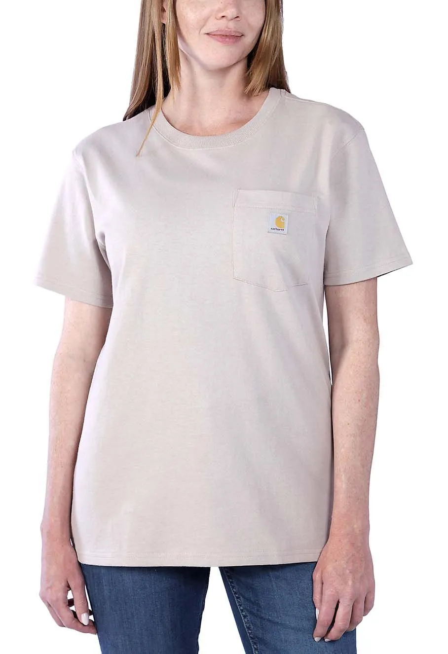 Carhartt&#x20;Work&#x20;T-shirt&#x20;Pocket&#x20;Women&#x20;103067&#x20;-&#x20;Mink
