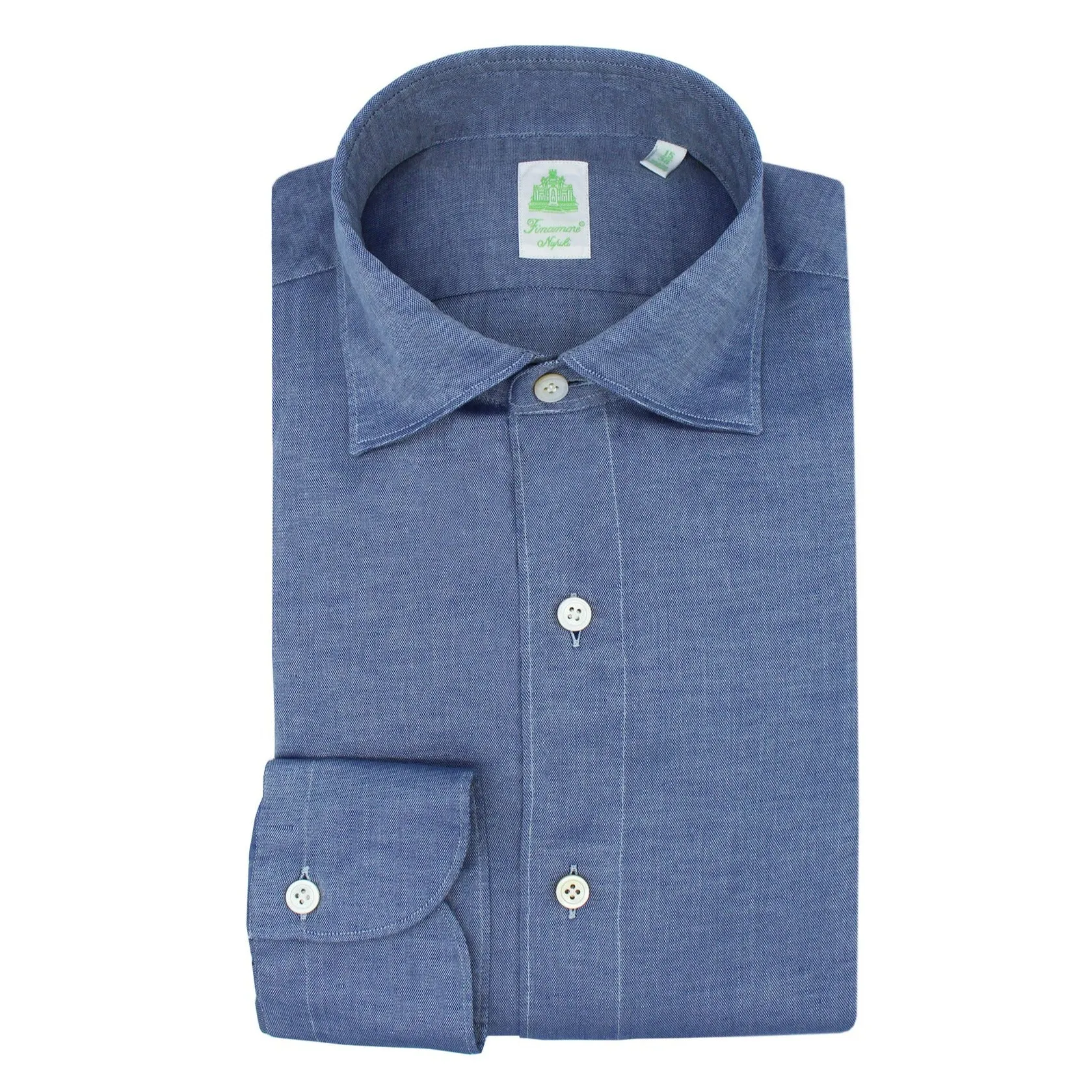 Carlo Riva linen and cotton Tokyo slim fit shirt