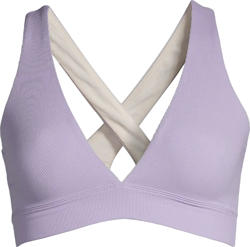 Casall Women&#x27;s V-Neck Crossback Bikini Top Lavender | Buy Casall Women&#x27;s V-Neck Crossback Bikini Top Lavender here | Outnorth