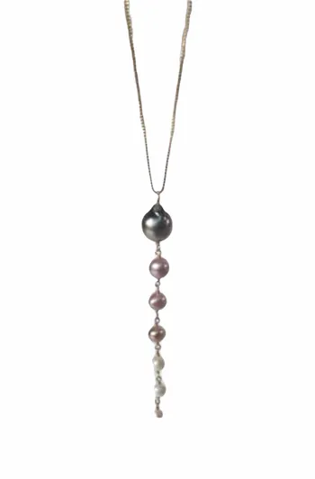 Cascade Salt Water Tahitian Pearl Necklace