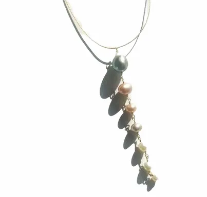 Cascade Salt Water Tahitian Pearl Necklace