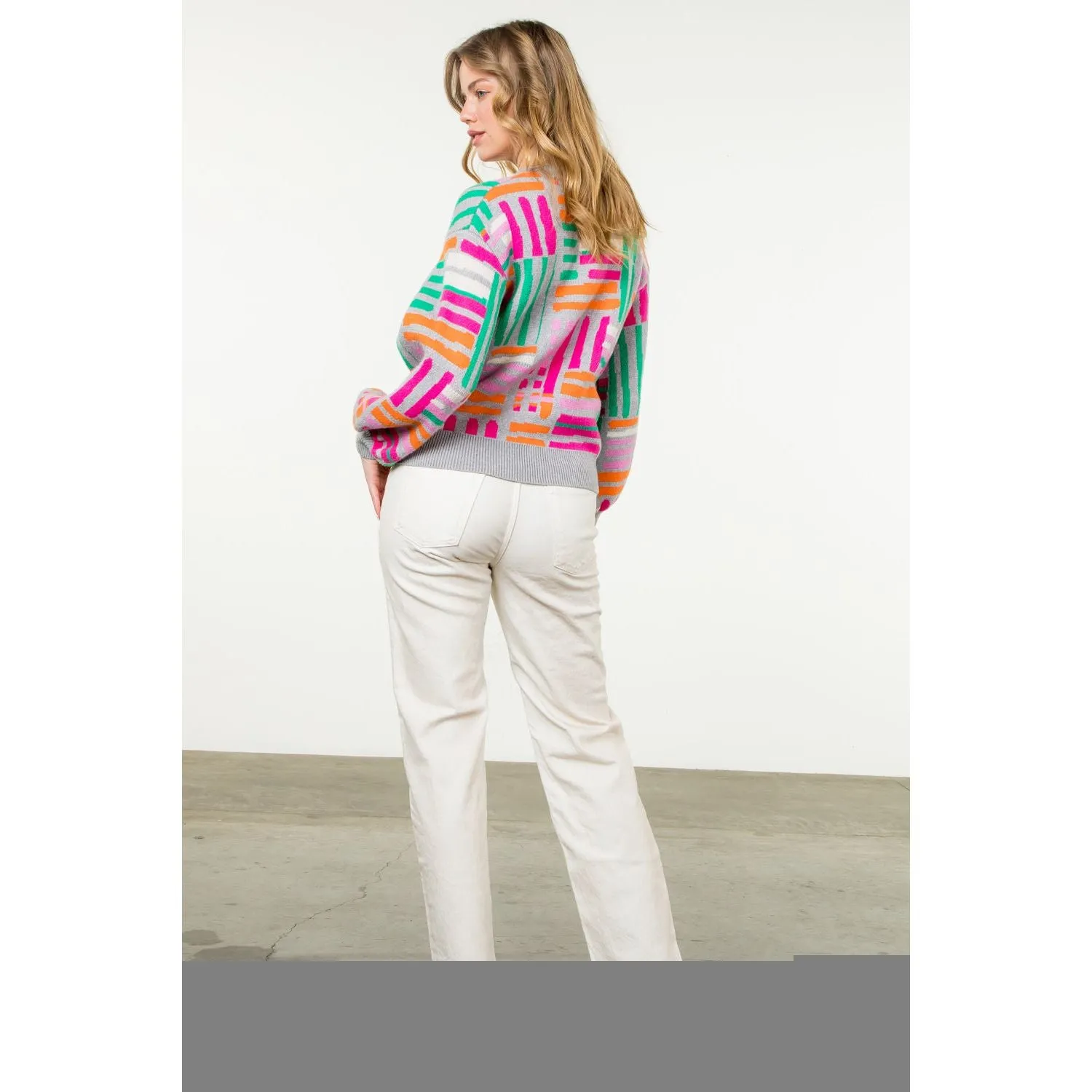 Cassandra Pattern Knit THML Sweater