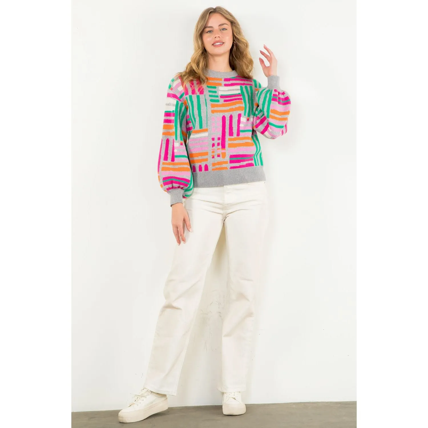Cassandra Pattern Knit THML Sweater