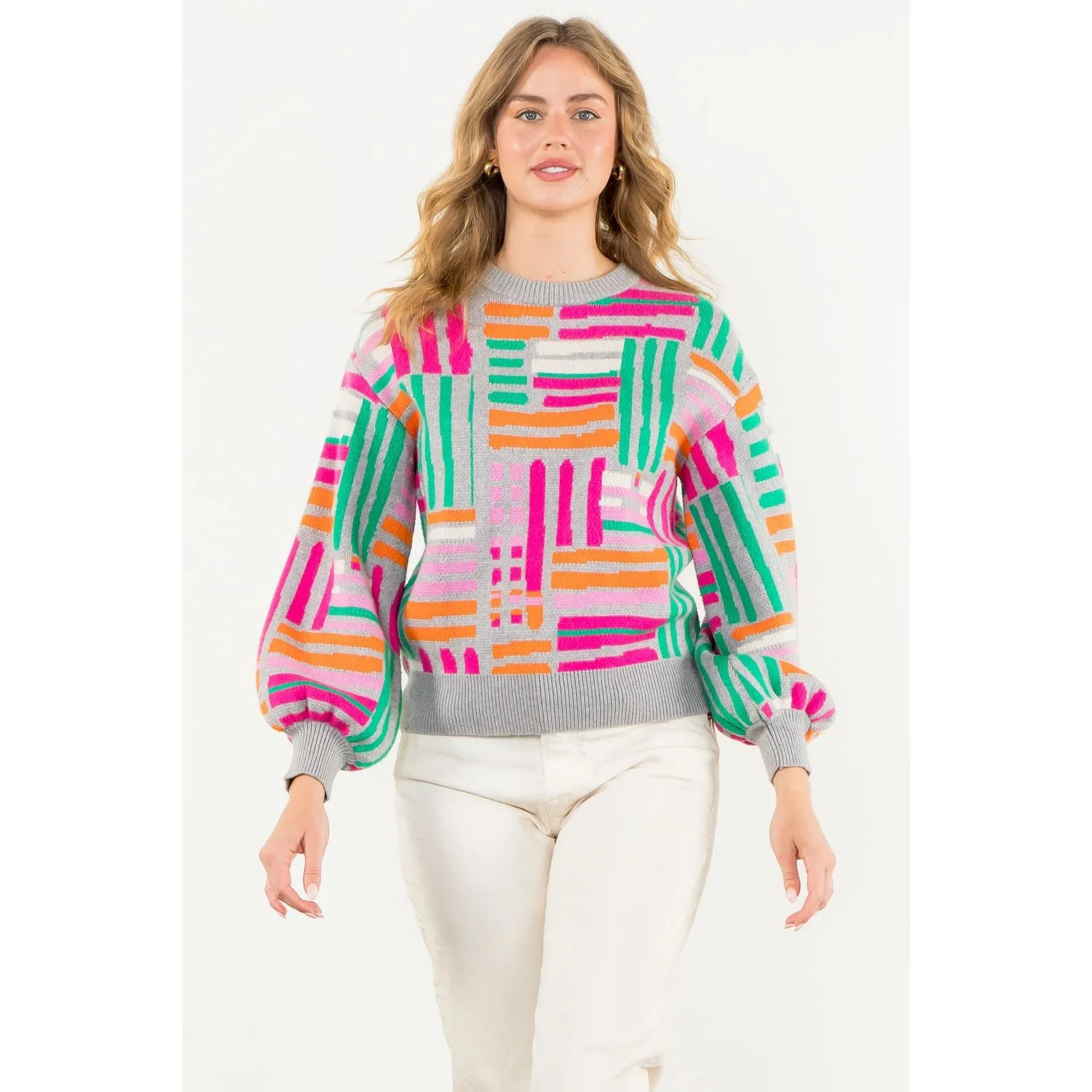 Cassandra Pattern Knit THML Sweater