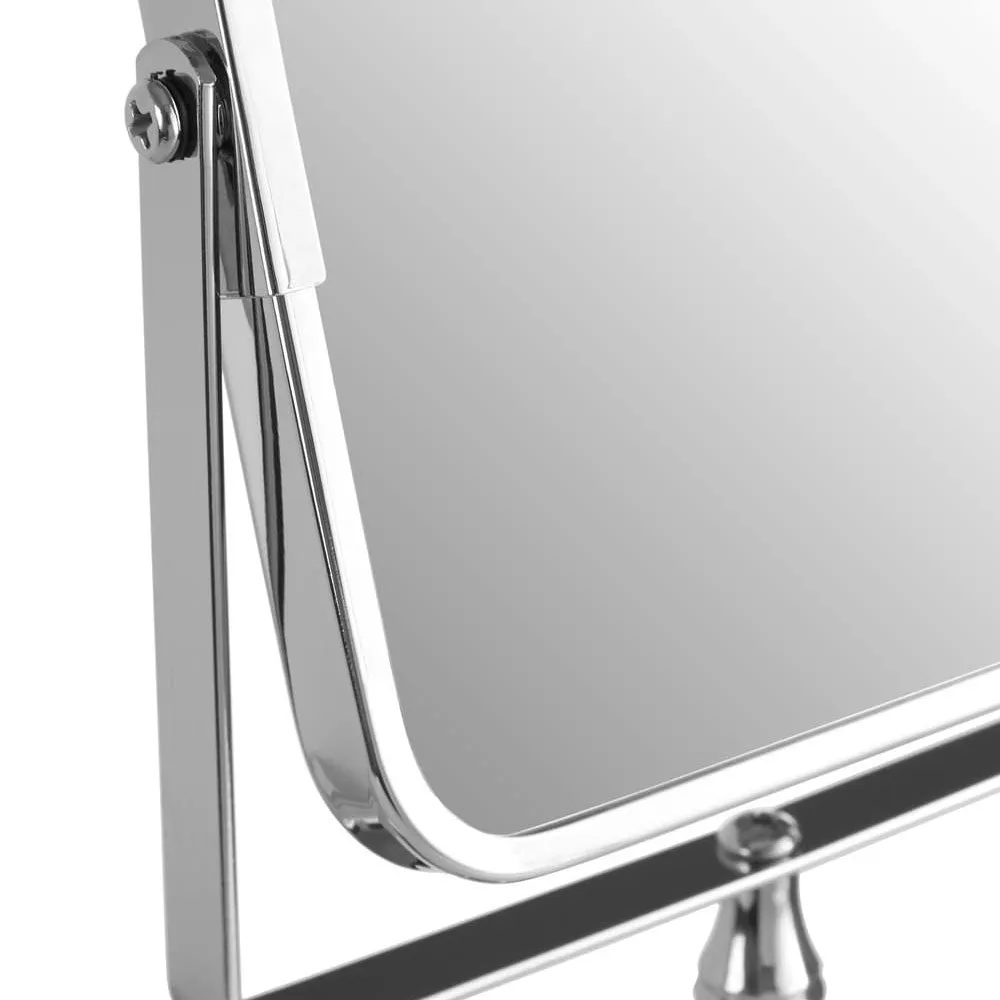 Cassini Chrome Iron Square Table Mirror