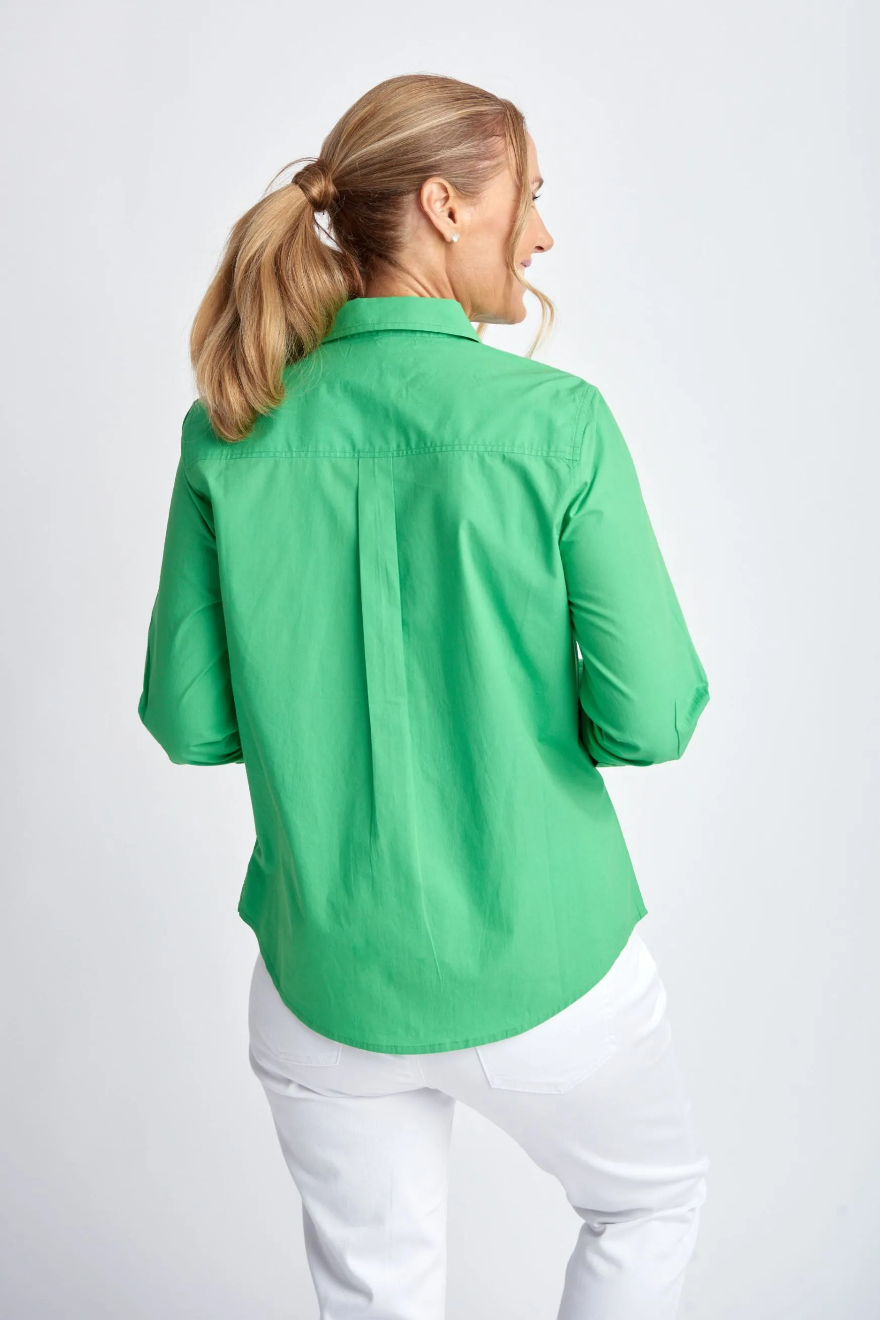 Casual Cotton Shirt Green