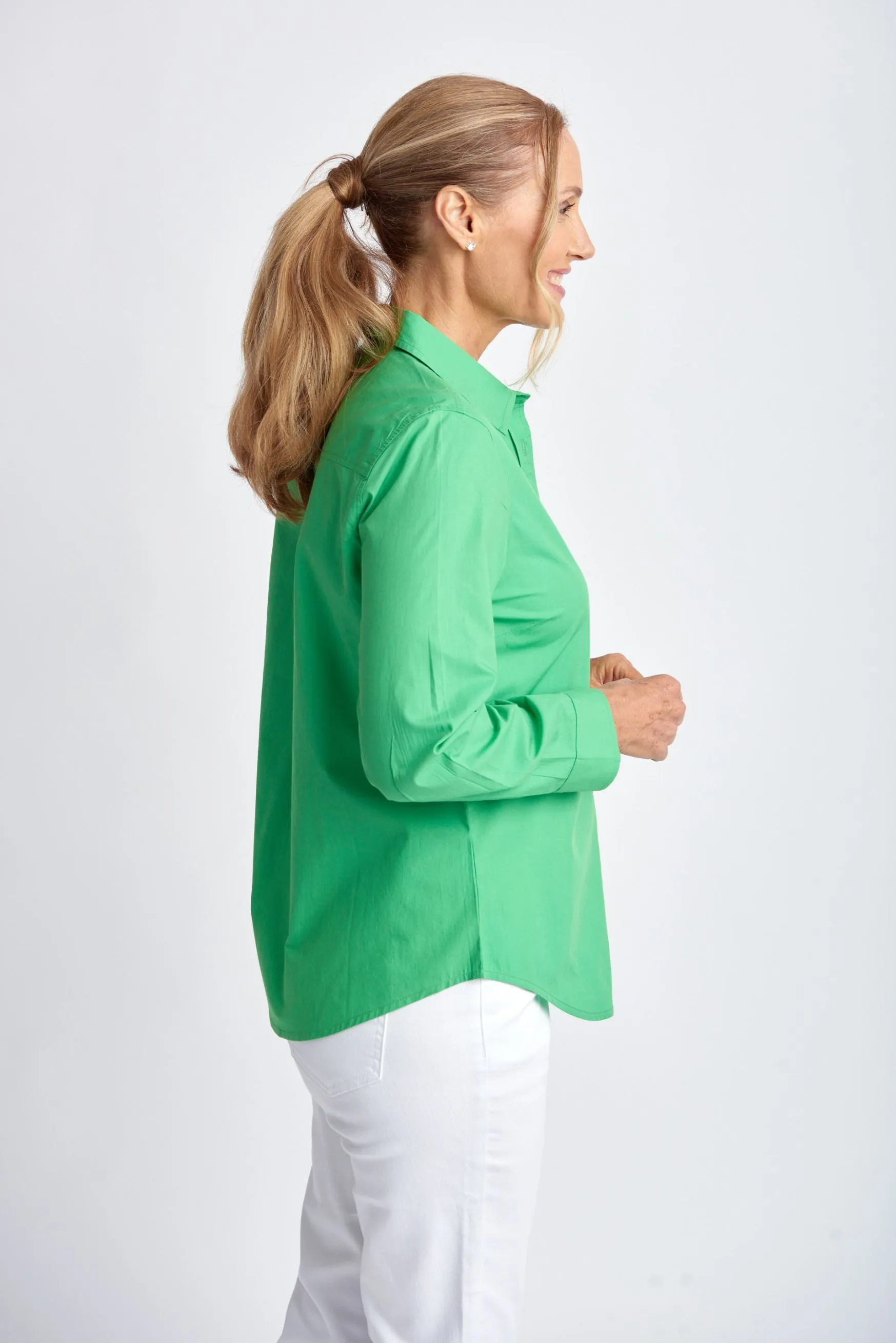 Casual Cotton Shirt Green