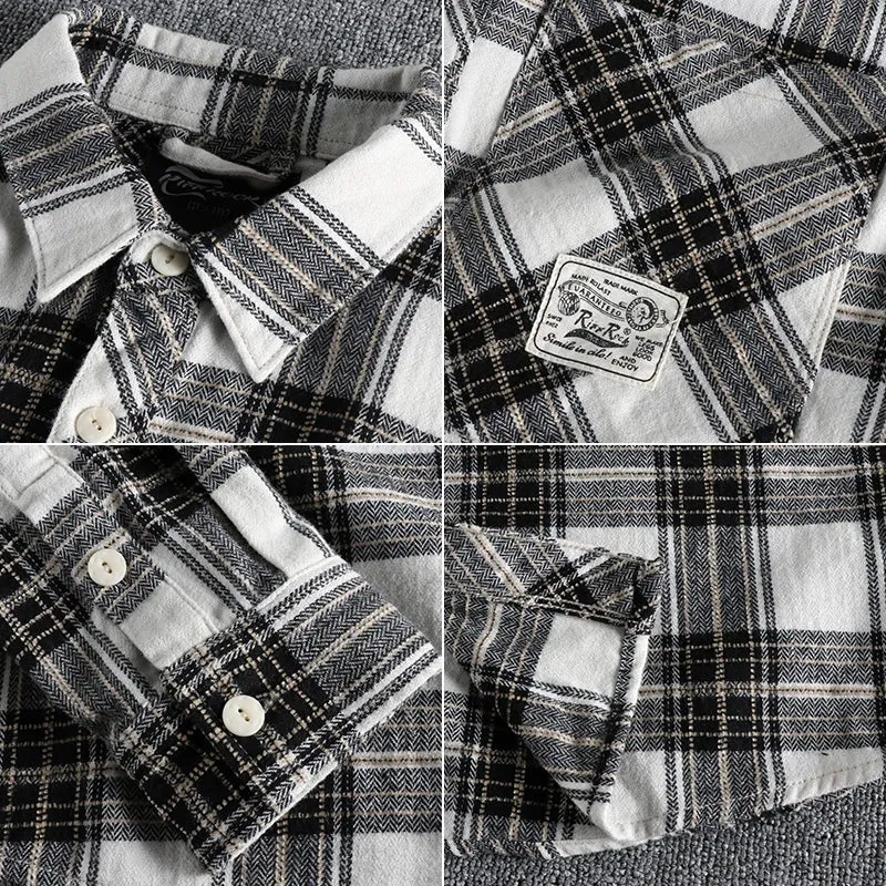 Casual Retro Plaid Long Sleeve Shirt