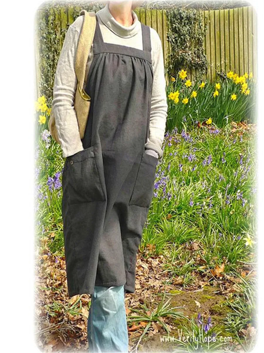 Casual Simple Comfort Loose Pocket Sling Dress