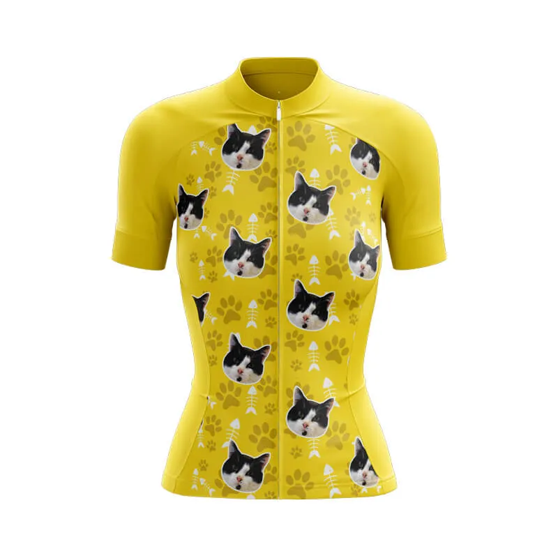 Cat Custom Face Club Jerseys (Yellow)