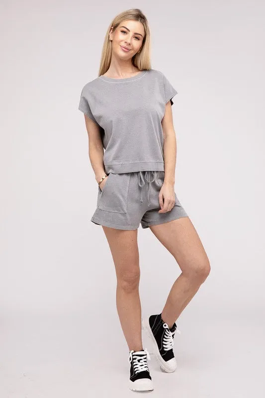 Catch Me Matching Top and Shorts Set