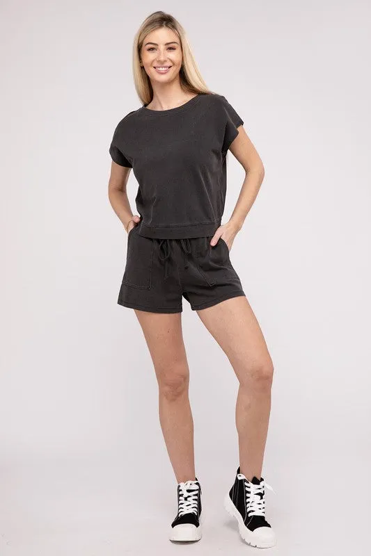 Catch Me Matching Top and Shorts Set