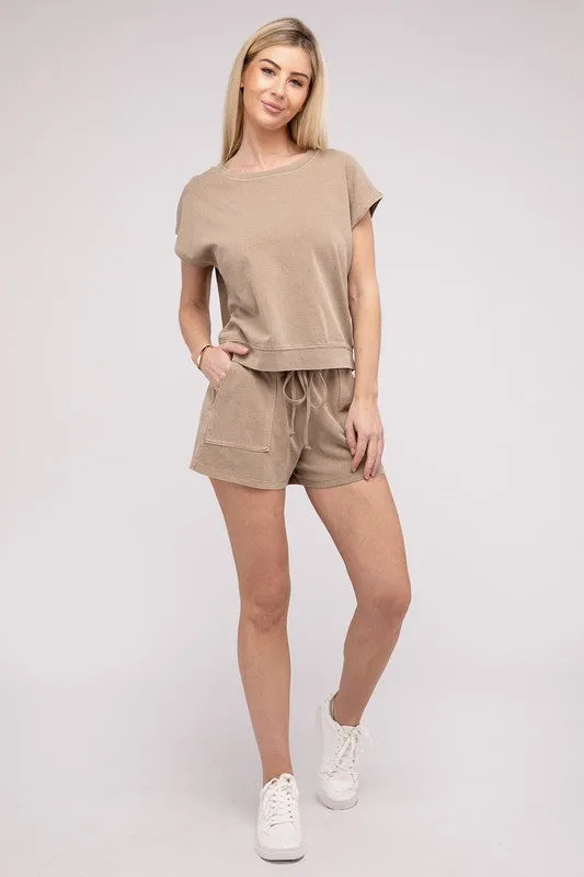 Catch Me Matching Top and Shorts Set