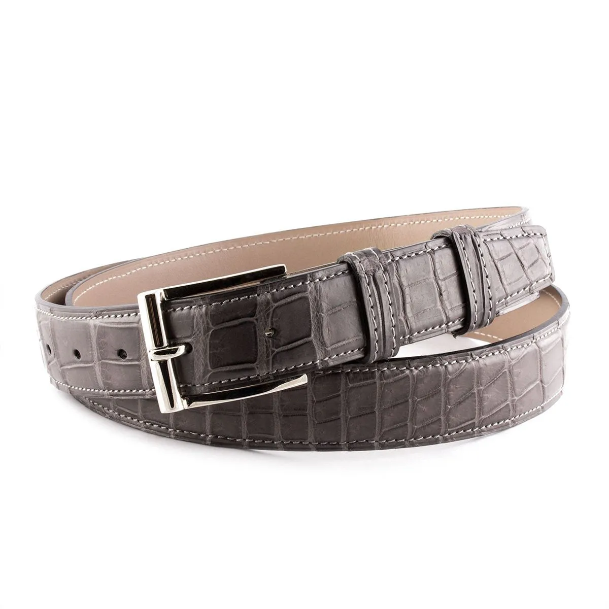 Ceinture cuir classique - Alligator