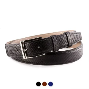 Ceinture cuir classique - Python