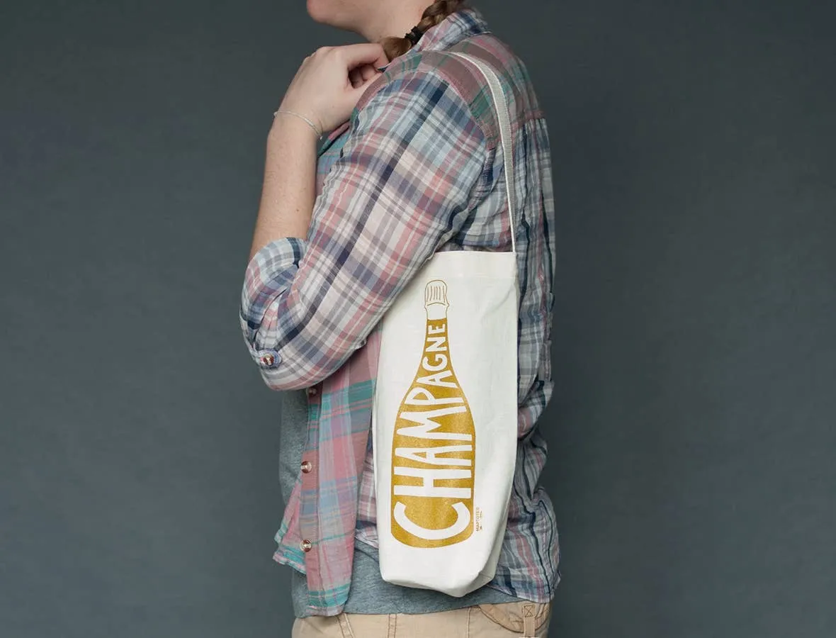 Champagne Single Wine Tote