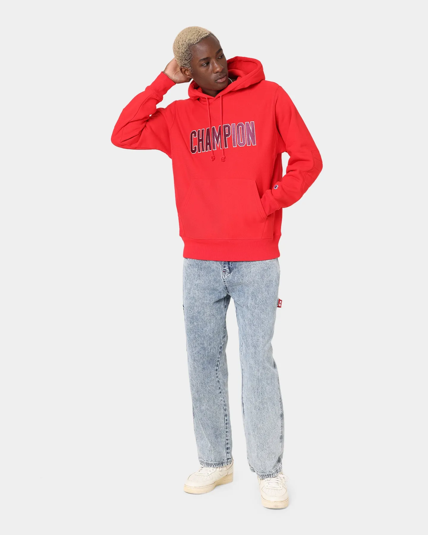 Champion Reverse Weave Collegiate Heritage Hoodie Scarlet
