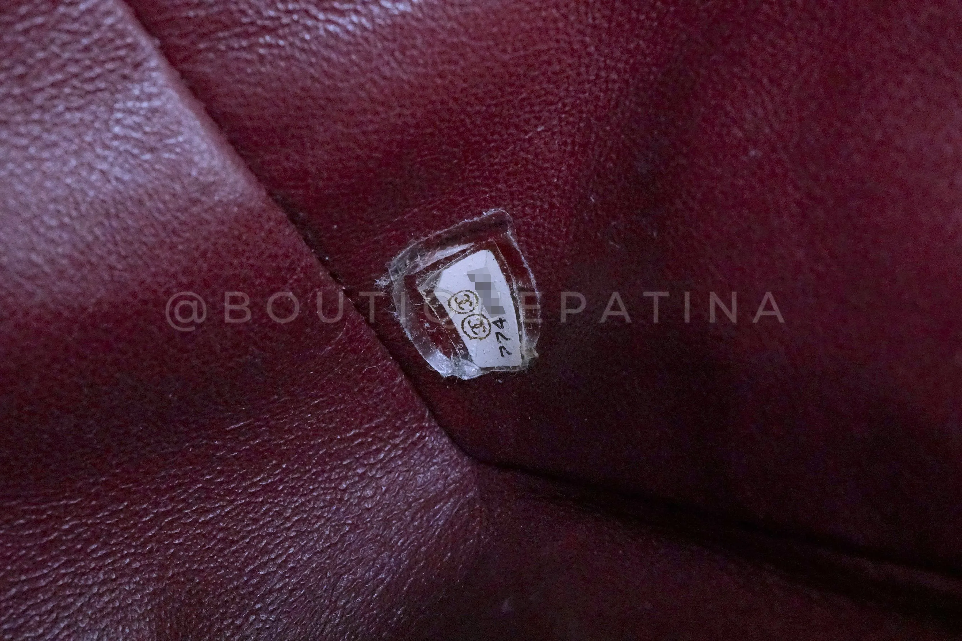 Chanel 02A Vintage Burgundy Wine Red Caviar Medium Classic Double Flap Bag 24k GHW