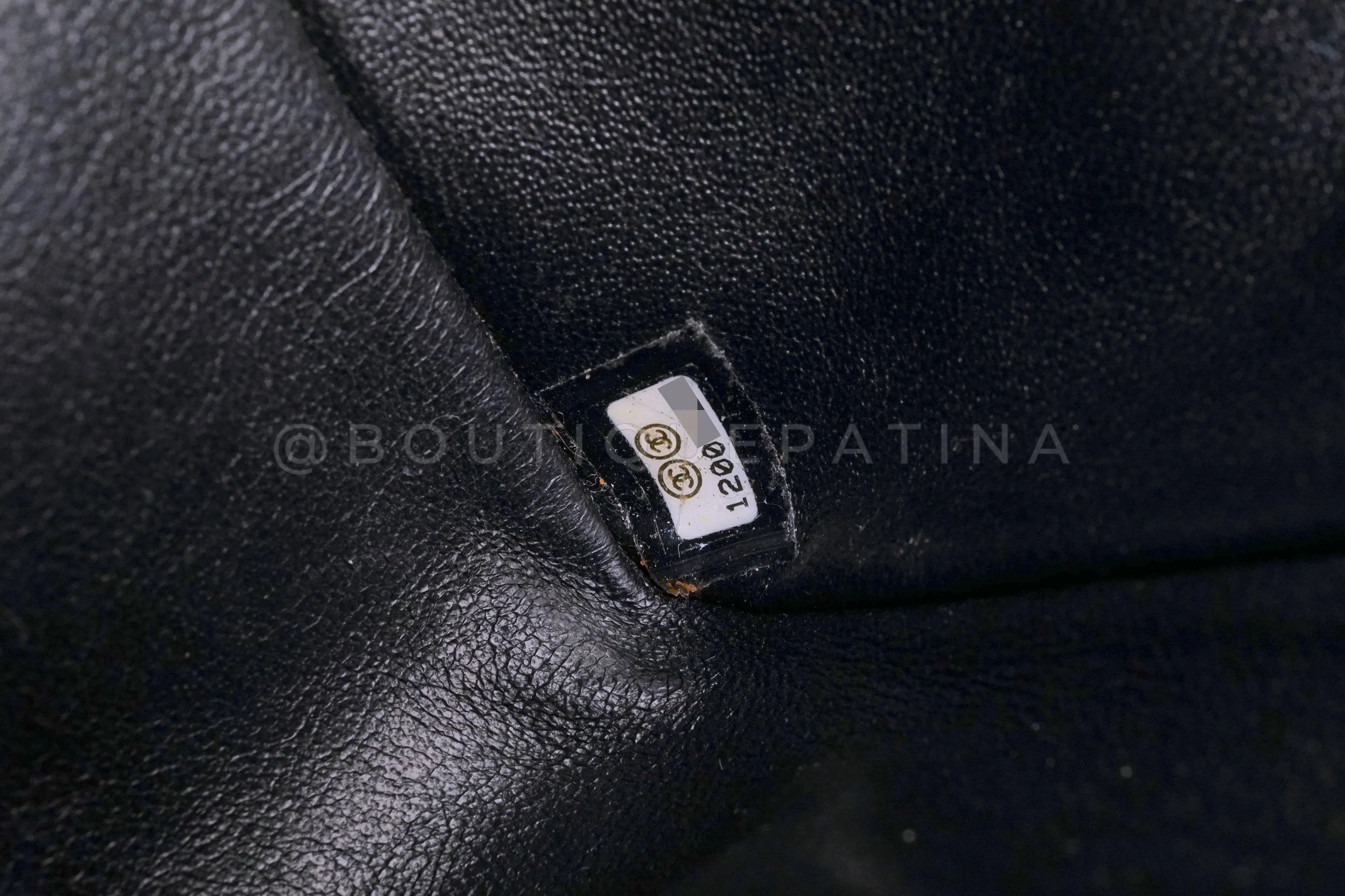 Chanel 2008 Vintage Black Caviar Classic Square Mini Flap Bag 24k GHW