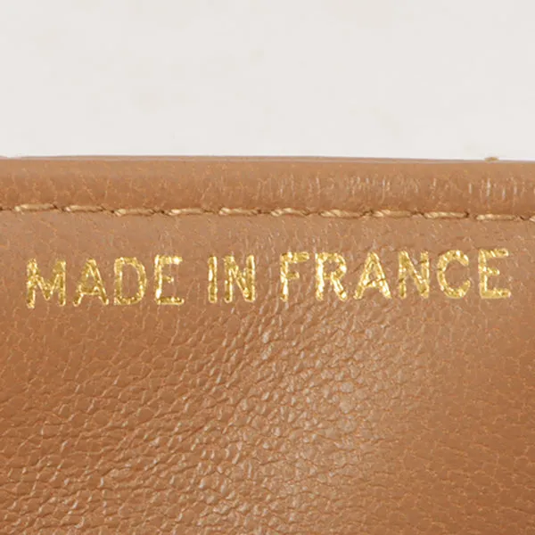 Chanel Around 1990 Made Square Cc Mark Push Lock Shoulder Bag Amber