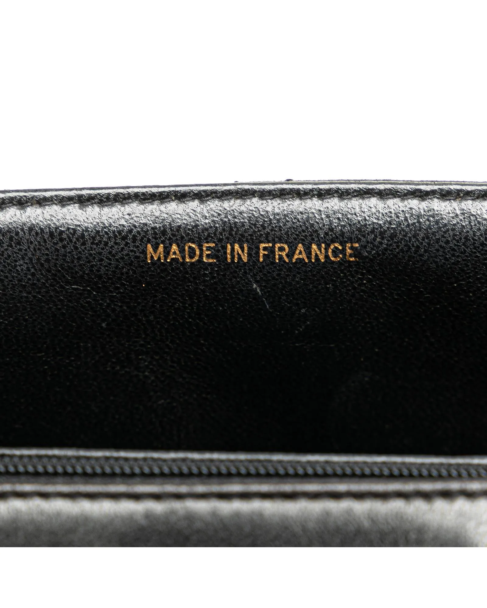 Chanel Classic Double Flap Black Lambskin Leather Shoulder Bag