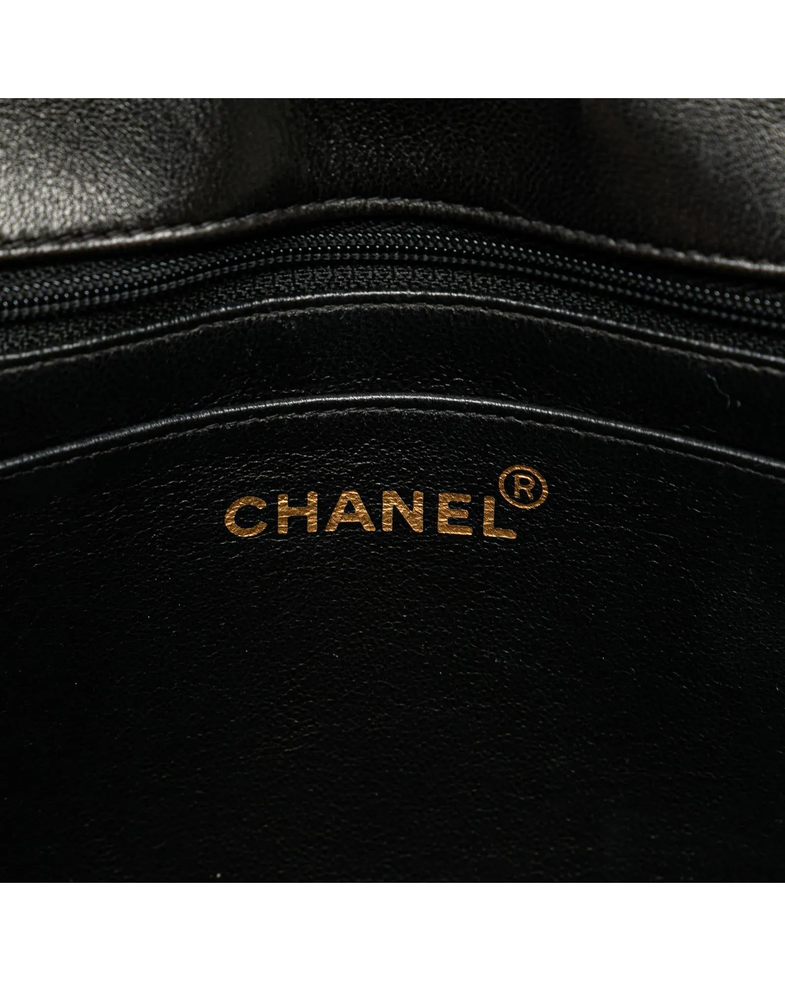 Chanel Classic Double Flap Black Lambskin Leather Shoulder Bag