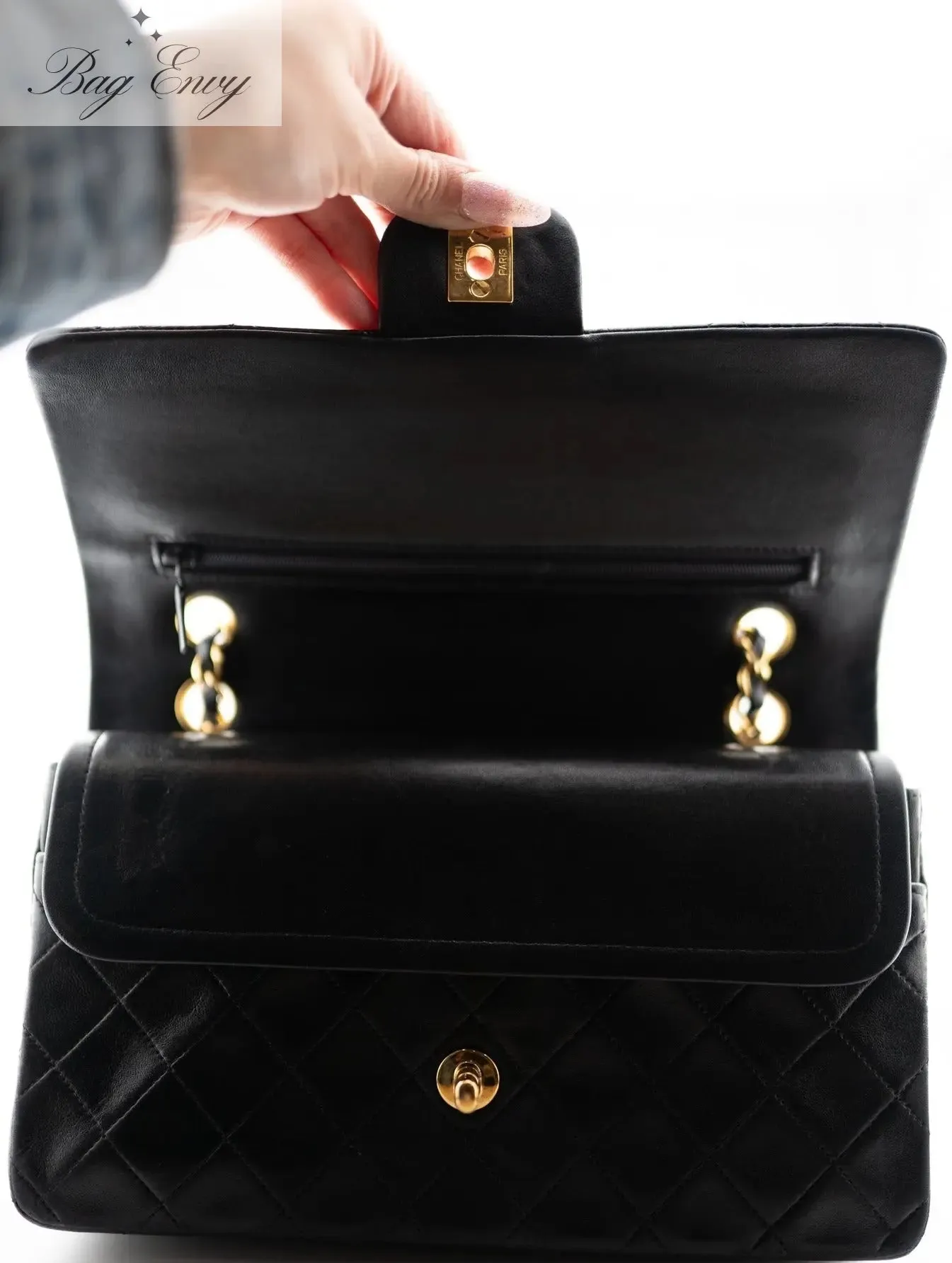 CHANEL Lambskin Medium Classic Double Flap Bag