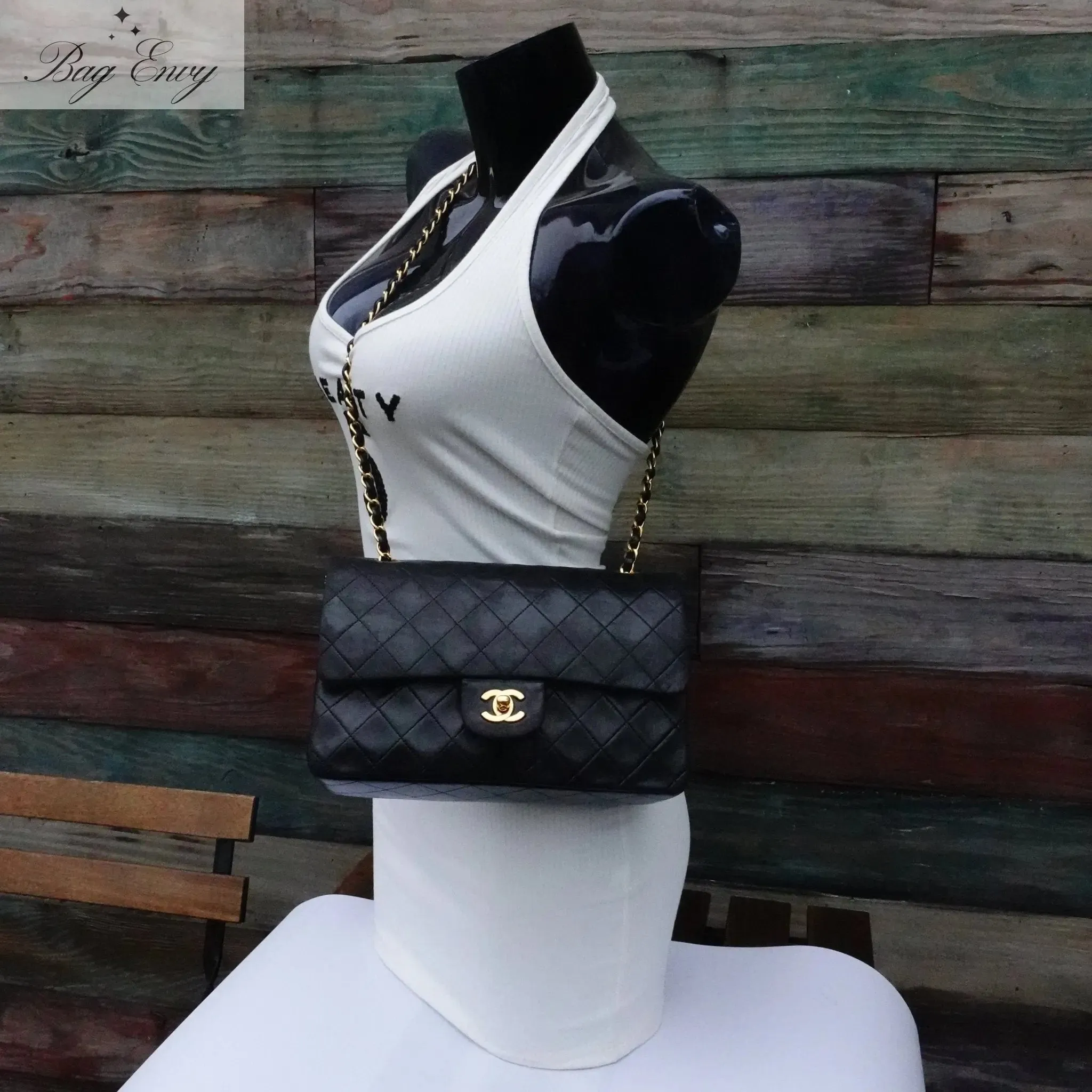 CHANEL Lambskin Medium Classic Double Flap Bag