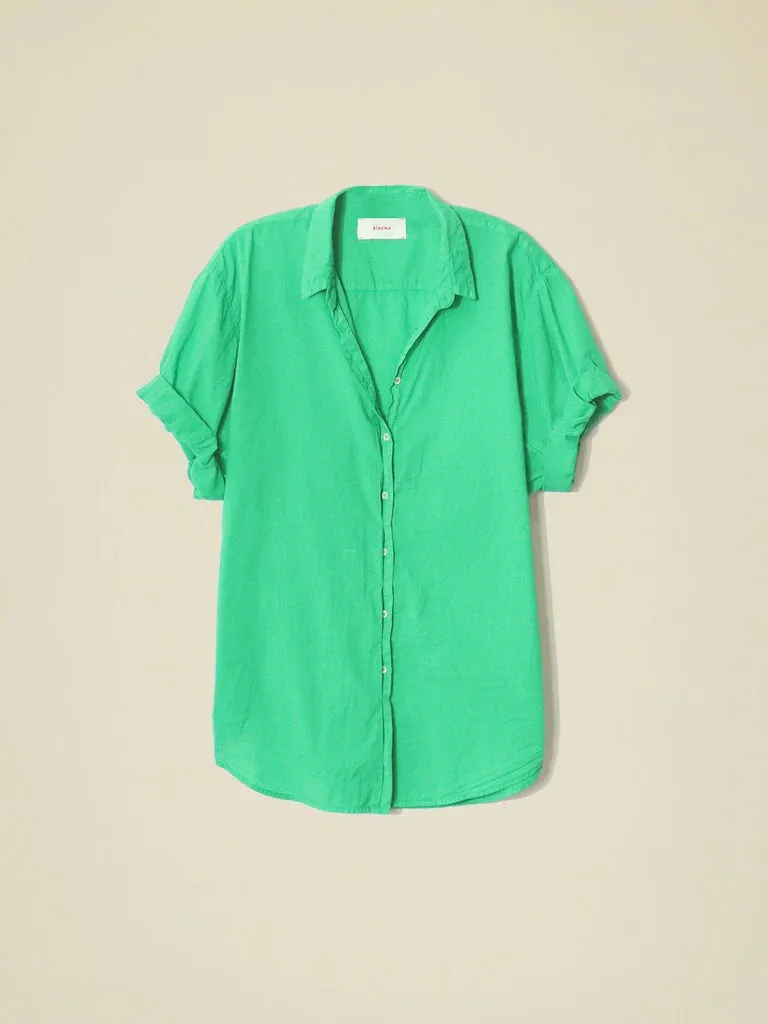 Channing Cotton Shirt - Deep Mint