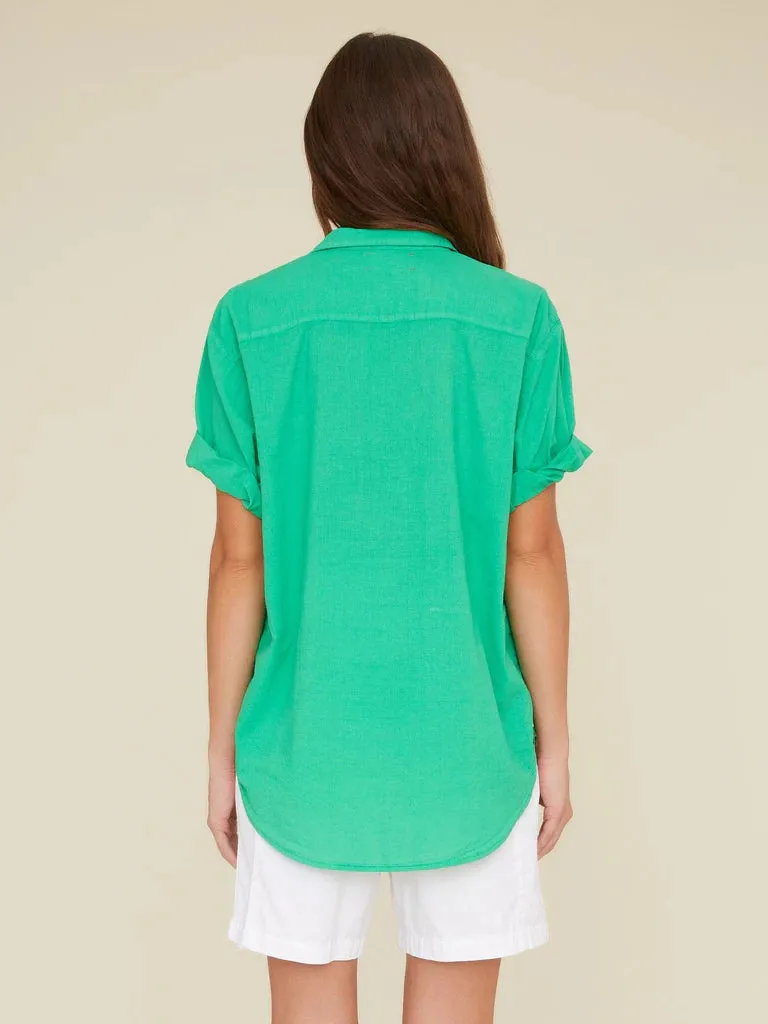 Channing Cotton Shirt - Deep Mint