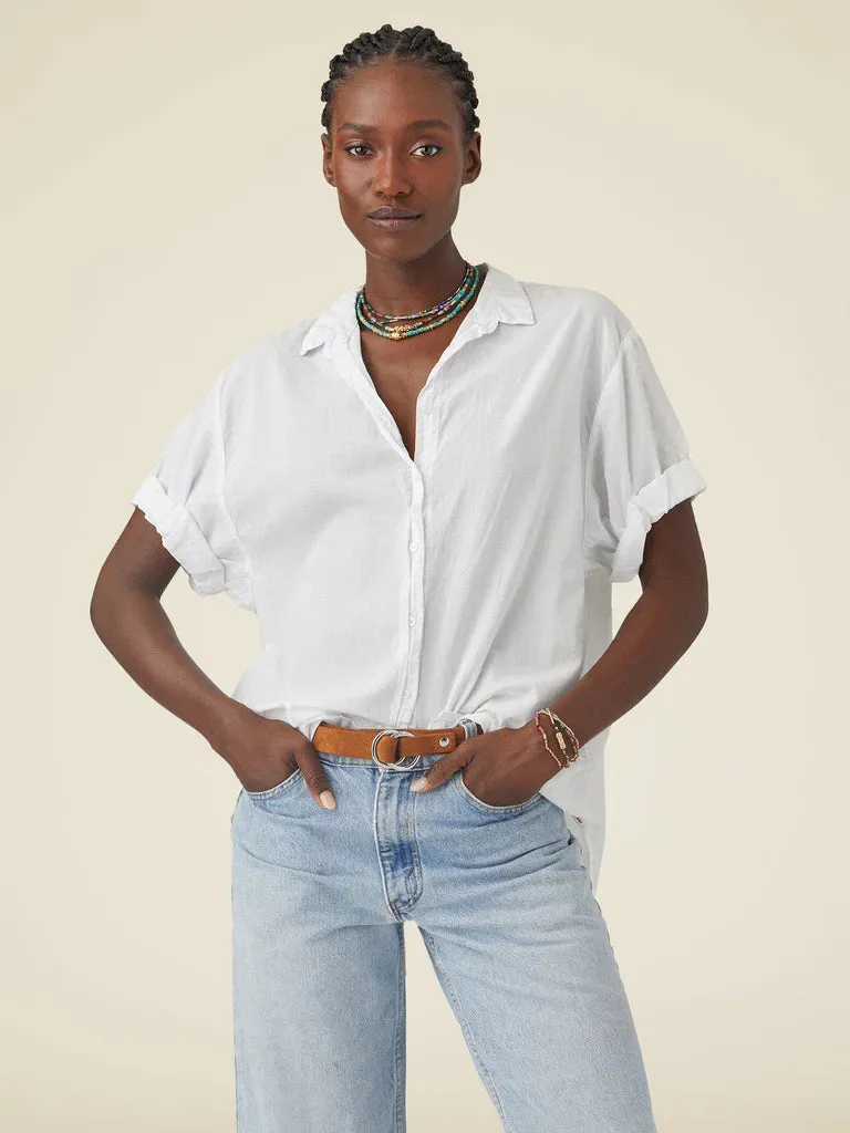 Channing Cotton Shirt - White