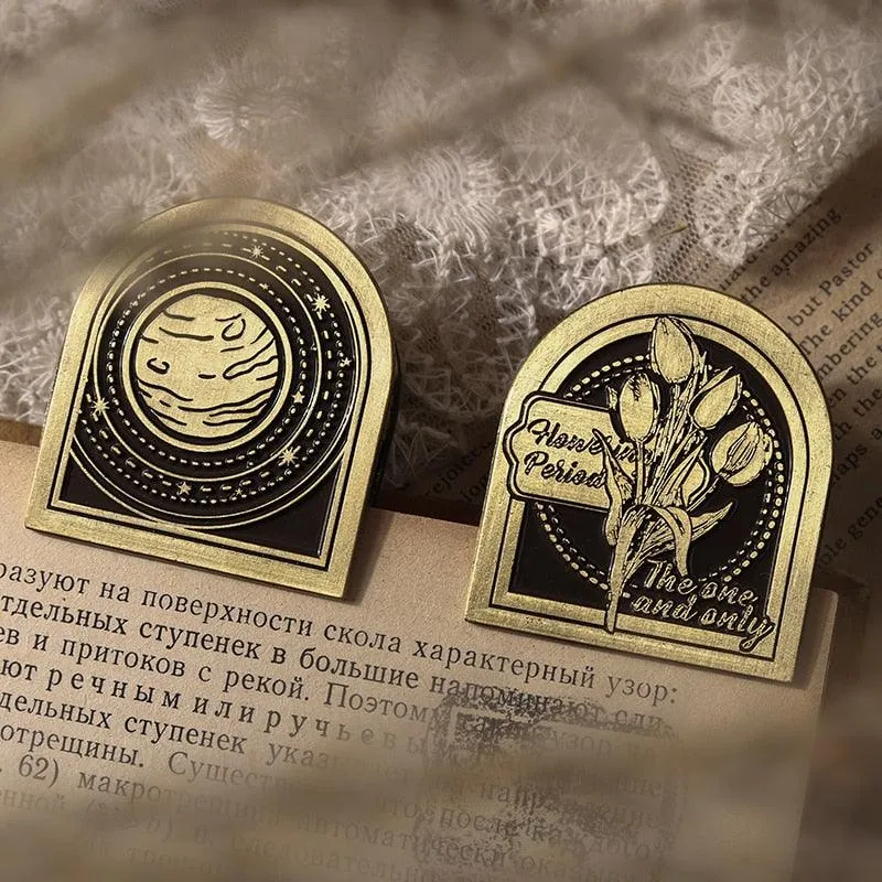 Charming Nature-Themed Bujo Clips – Durable Zinc Alloy