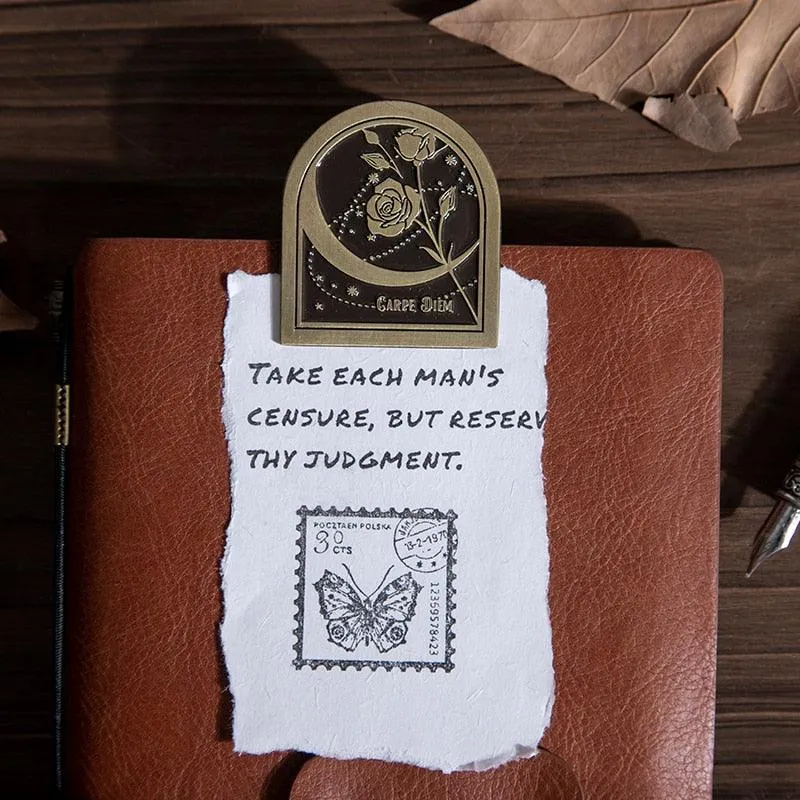 Charming Nature-Themed Bujo Clips – Durable Zinc Alloy