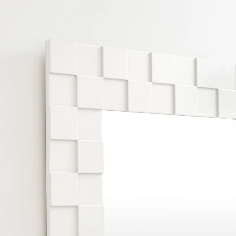 Checked Mirror 80cm x 160cm - Snow