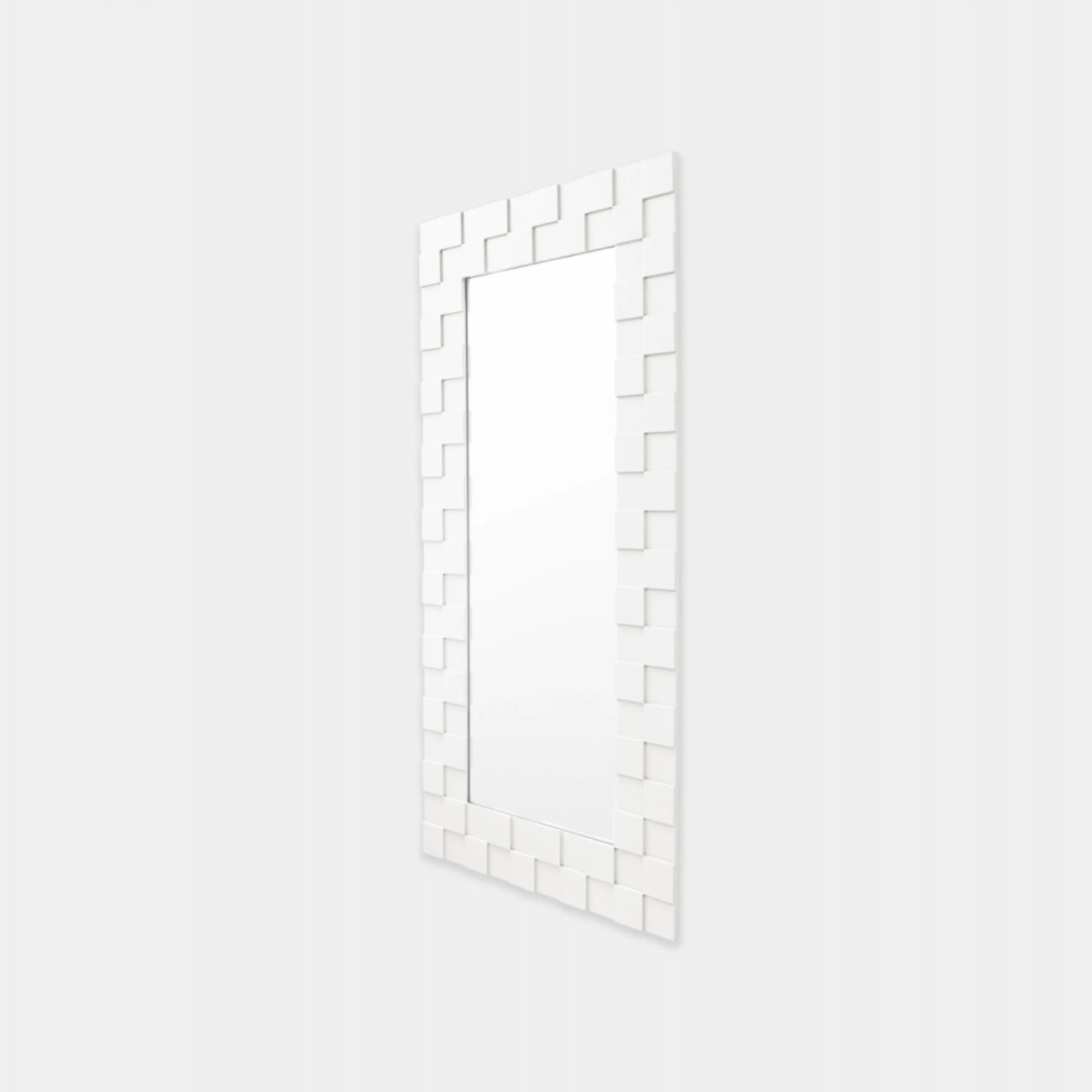 Checked Mirror 80cm x 160cm - Snow