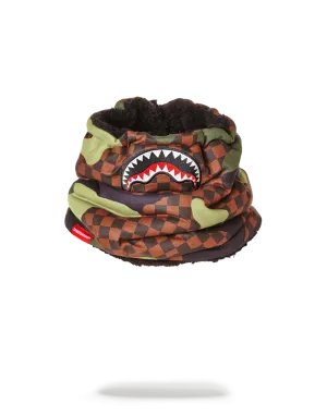 CHECKER CAMO NECK WARMER