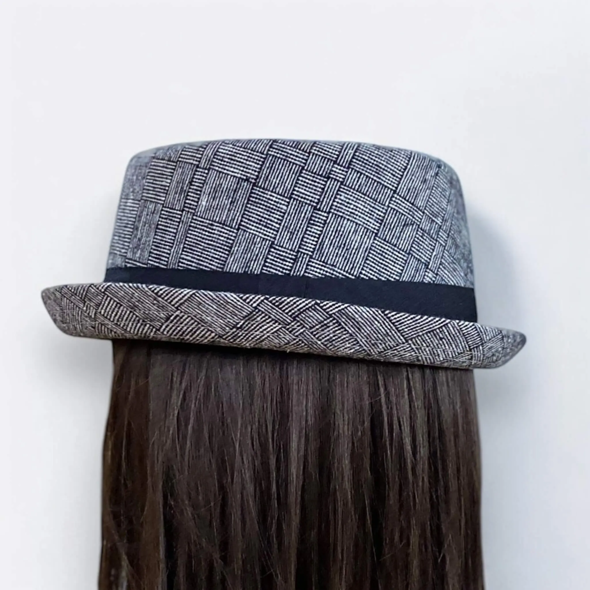 Checks Pork Pie Fedora Hat