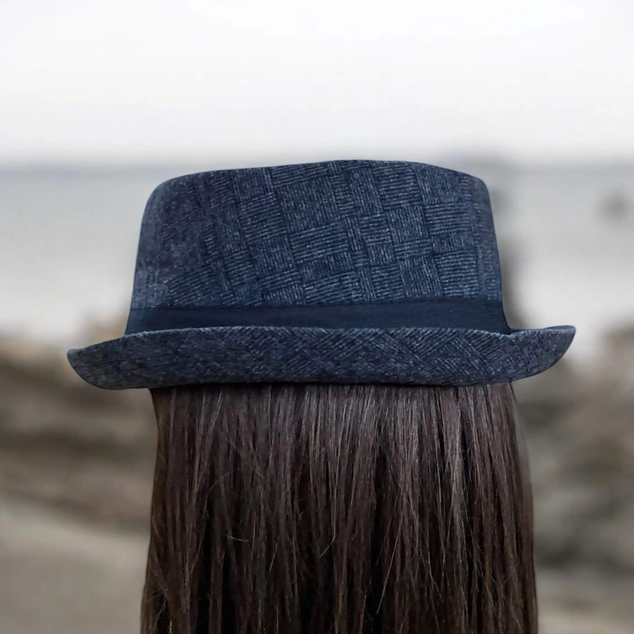 Checks Pork Pie Fedora Hat