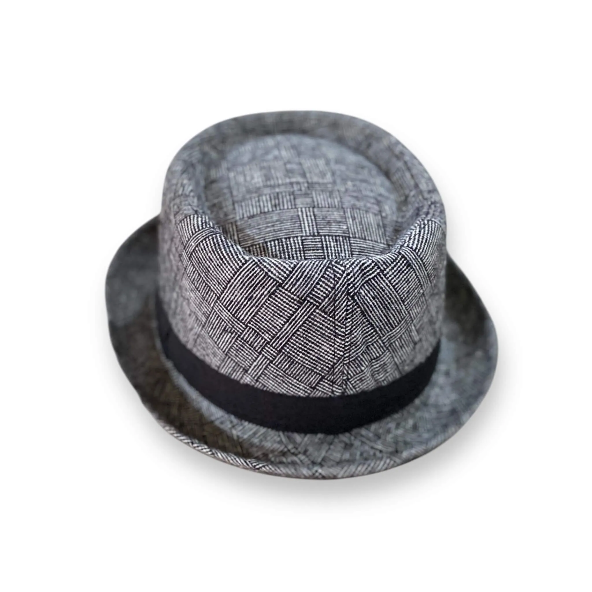 Checks Pork Pie Fedora Hat