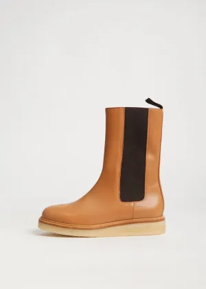 Chelsea High Boot — Caramel
