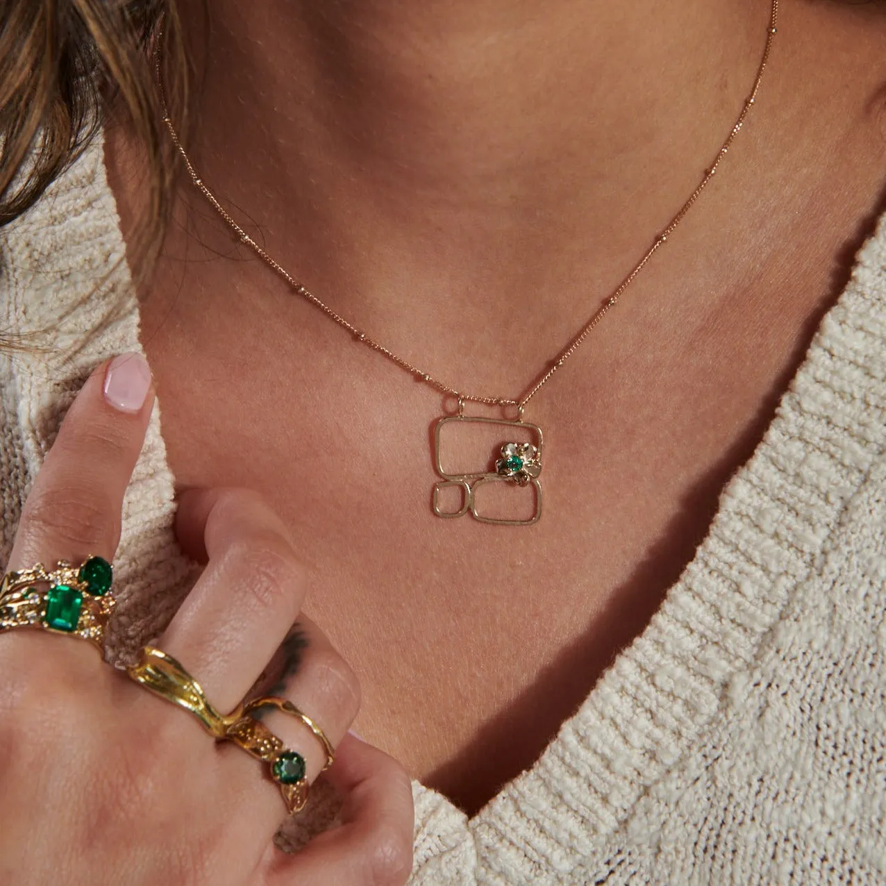 Chemin Necklace - Gold