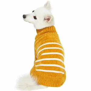 Chenille Striped Dog Sweater