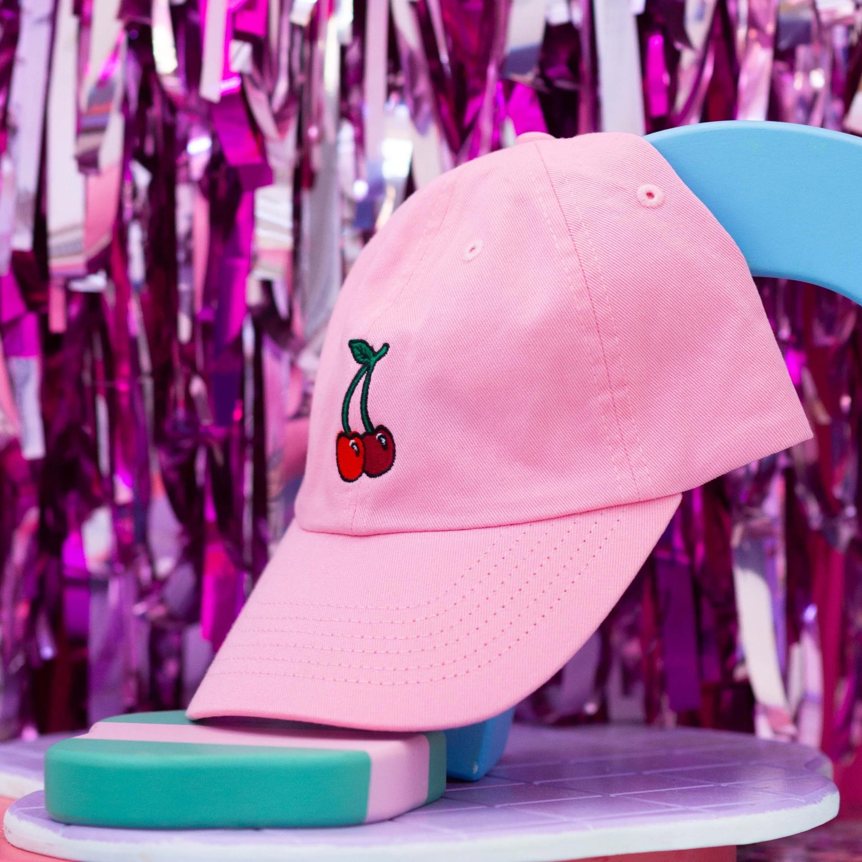 Cherries Embroidered Hat