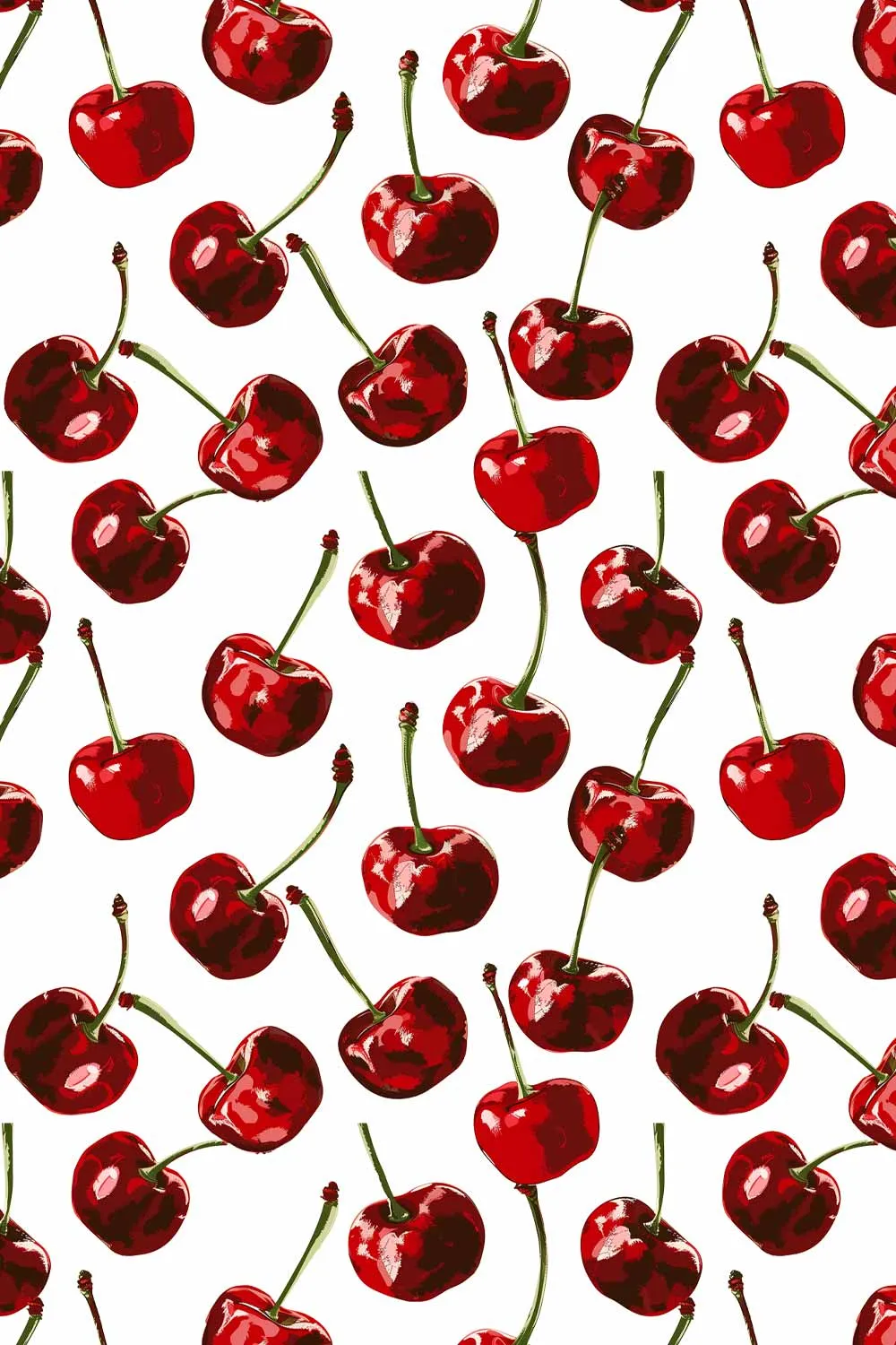 Cherries on Top Stella White Fruity Seamless Sport Bra Crop Top - Kids