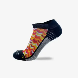 Chevrons Running Socks (No Show)