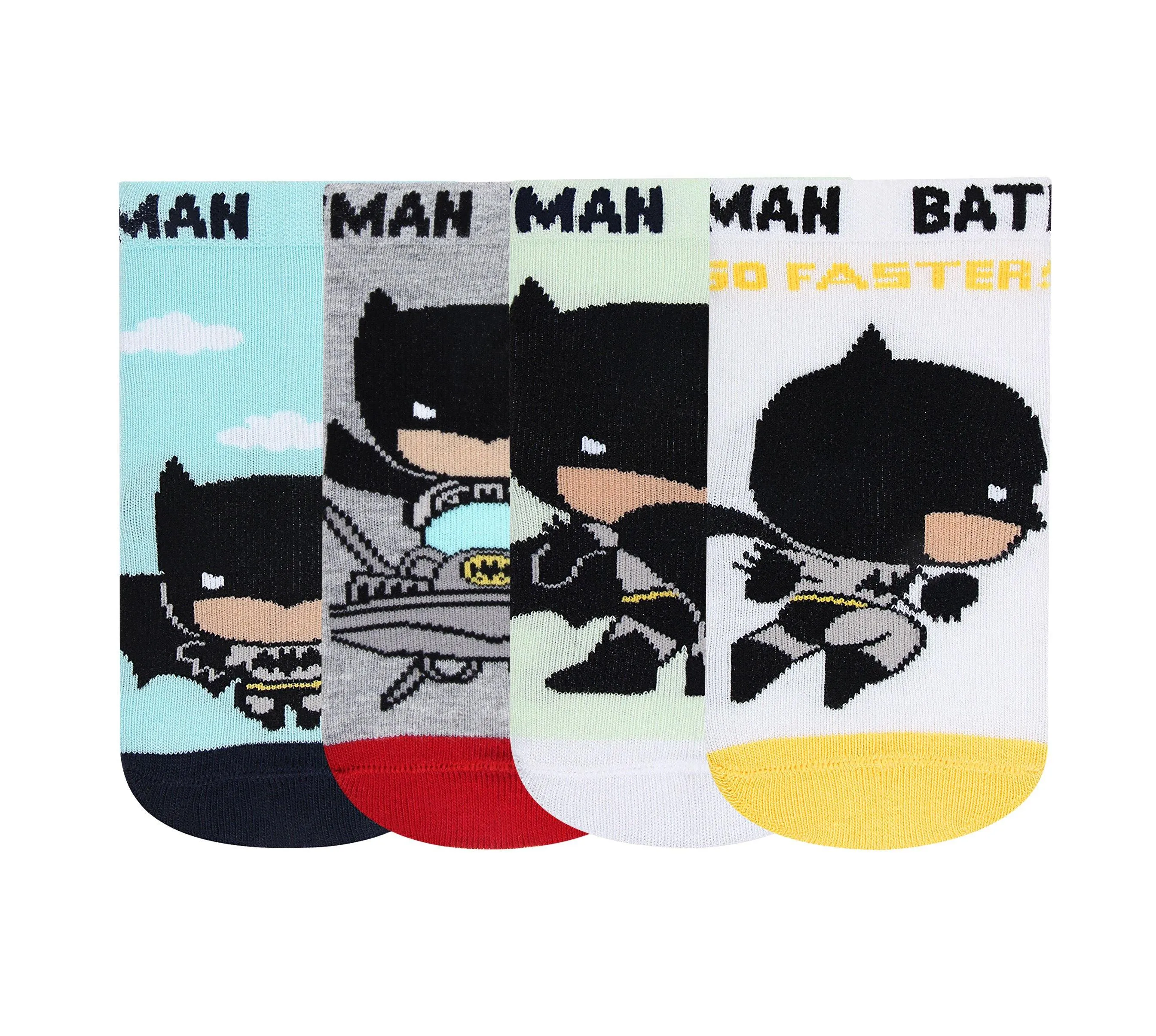 Chibi Batman Newborn Unisex Socks-Pack Of 4