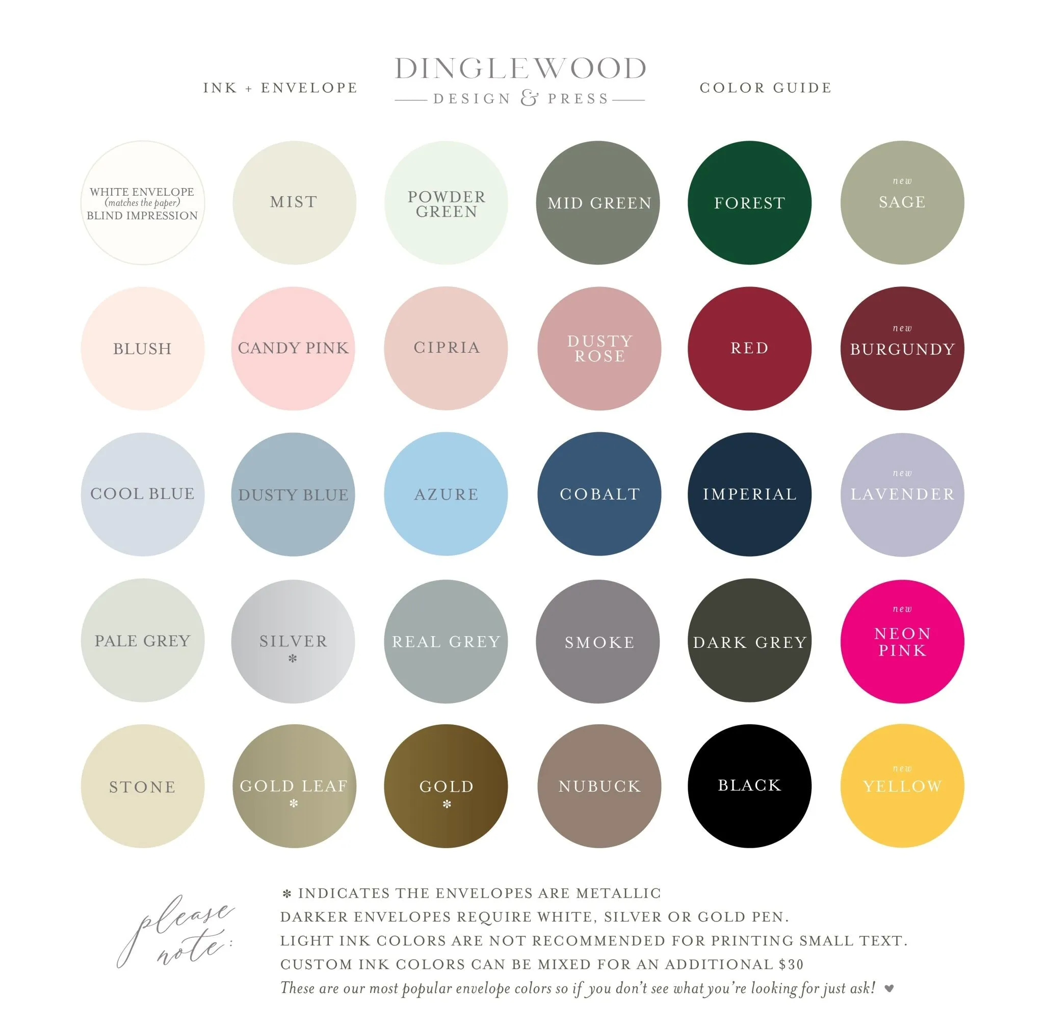 Chic Monogram - Letterpress Stationery