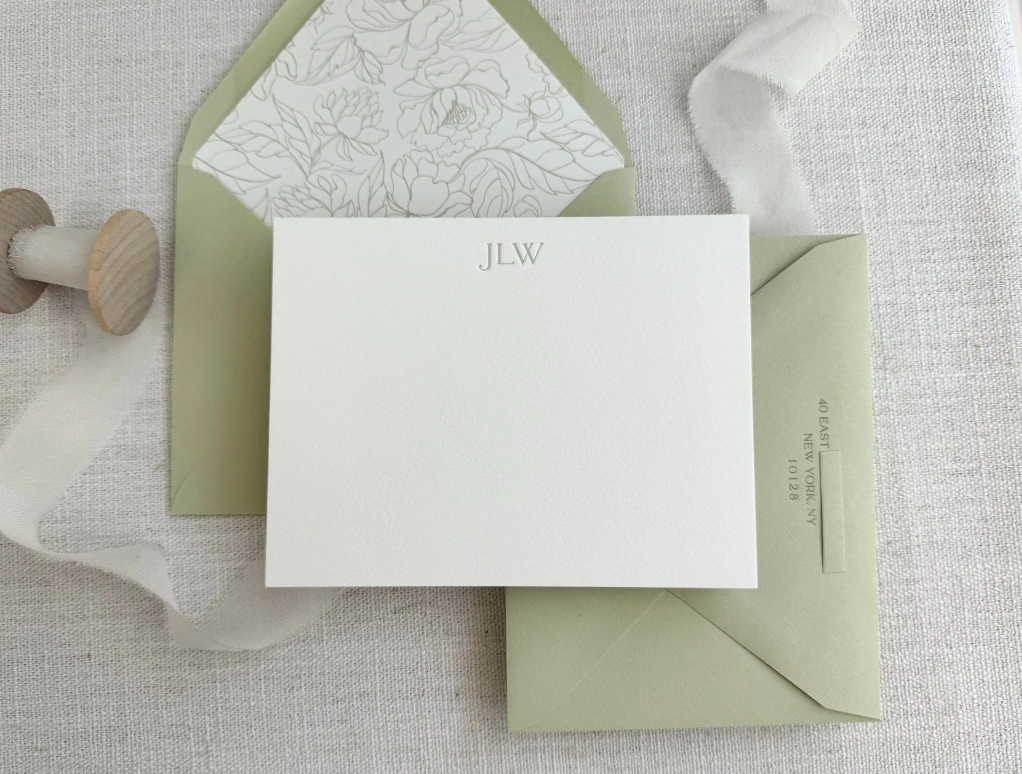 Chic Monogram - Letterpress Stationery